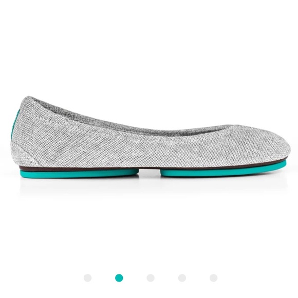 Tieks Silver Lake Vegan Ballet Flats Classic Girlie Comfy Travel Womens Size 6 - Picture 1 of 10